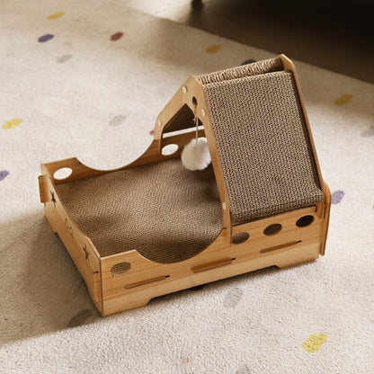 Multi-Functional Cat Scratching Board with Hanging Toy Ball – Durable, Interactive Resting House for Cats