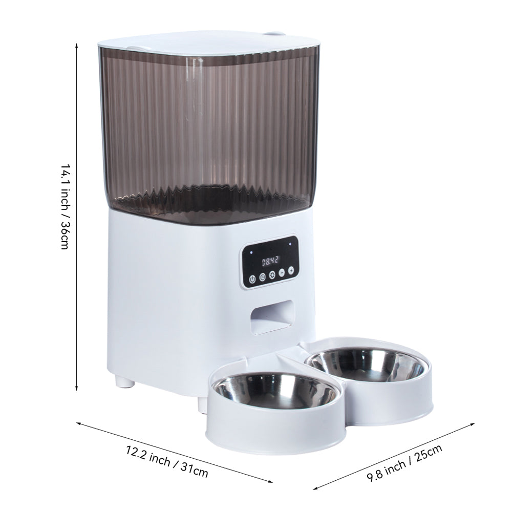 5L Smart Pet Feeder – Dual Power with Airtight Storage and Anti-Jam Feeding