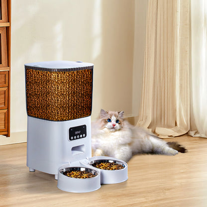 5L Smart Pet Feeder – Dual Power with Airtight Storage and Anti-Jam Feeding