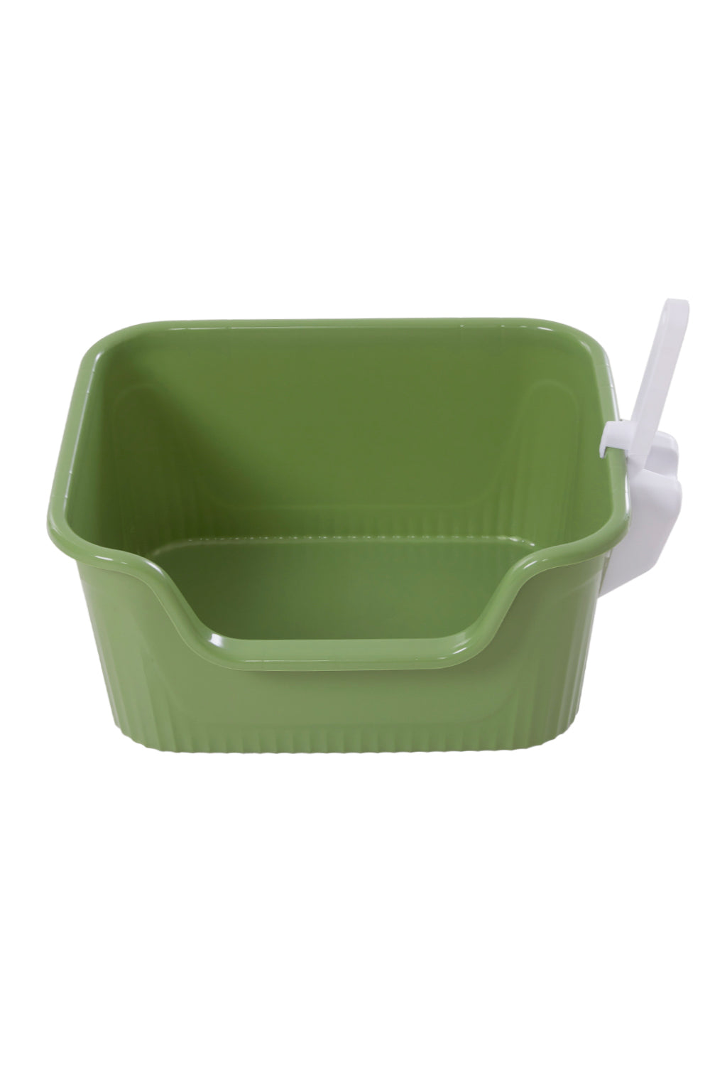 Open Top Cat Litter Box with Scoop – Easy Entry & Spill-Proof Design