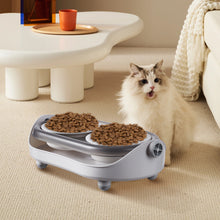Tilt-Adjustable Ceramic Double Bowl Pet Feeder – Ergonomic Design for Cats and Dogs