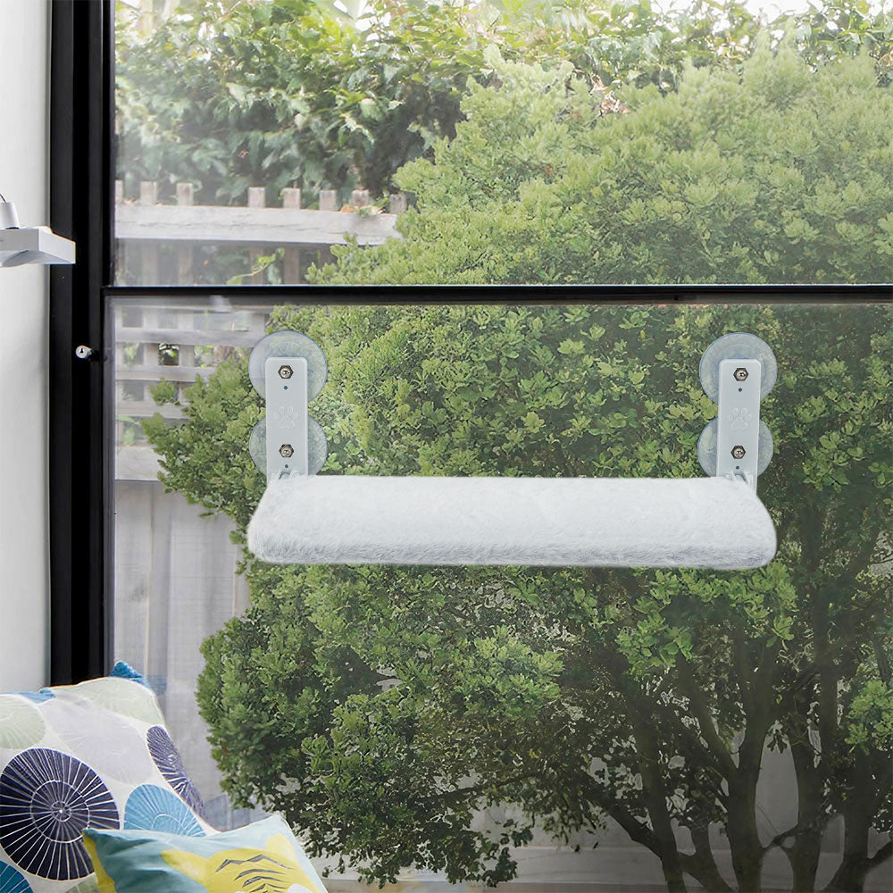 Cat Window Hammock Seat with Strong Suction and Foldable Steel Frame – Cozy Sunbathing Perch for Indoor Use