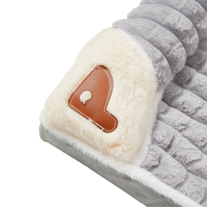 Washable Pet Bed – Soft Faux Fur Mattress Cushion for Puppy & Cat