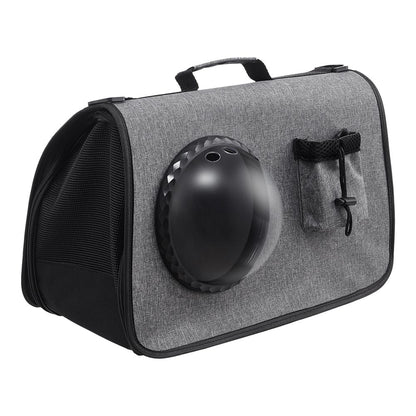 Portable Oxford Pet Carrier Shoulder Bag for Travel and Outdoor Use