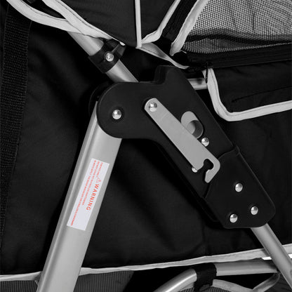 Foldable Pet Stroller for Cats and Dogs – Stylish & Secure Travel Solution for Pets