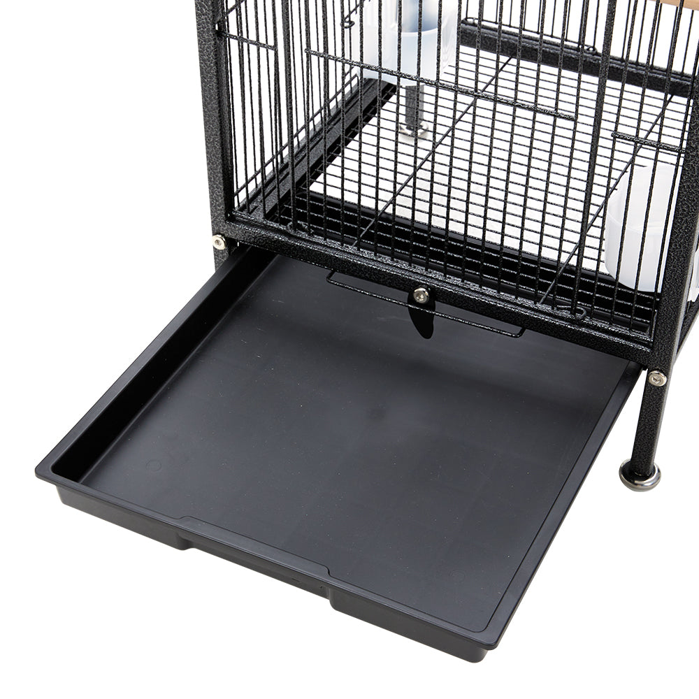 Portable Metal Bird Cage with Anti-Spill Feeders – Safe and Comfortable Home for Birds