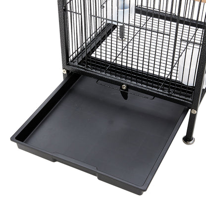 Portable Metal Bird Cage with Anti-Spill Feeders – Safe and Comfortable Home for Birds