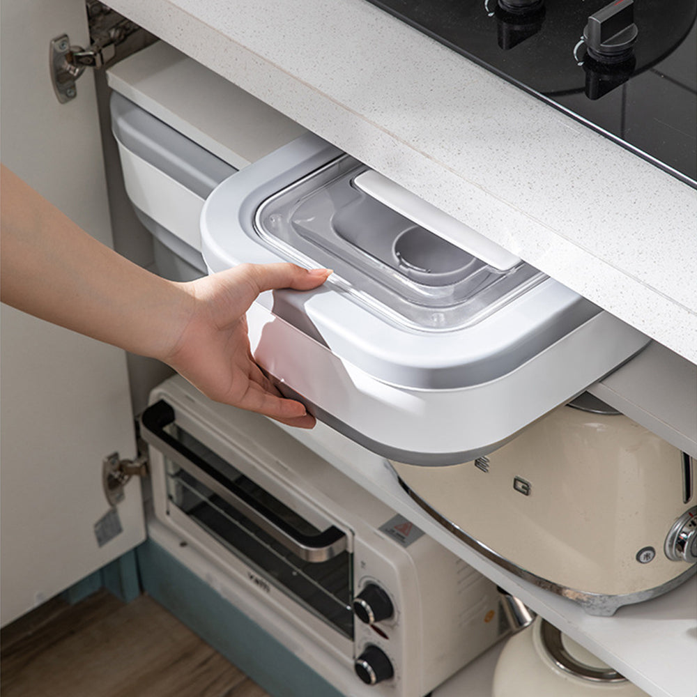 Collapsible Food Storage Container – Portable, Space-Saving Solution with Triple-Seal Freshness Protection