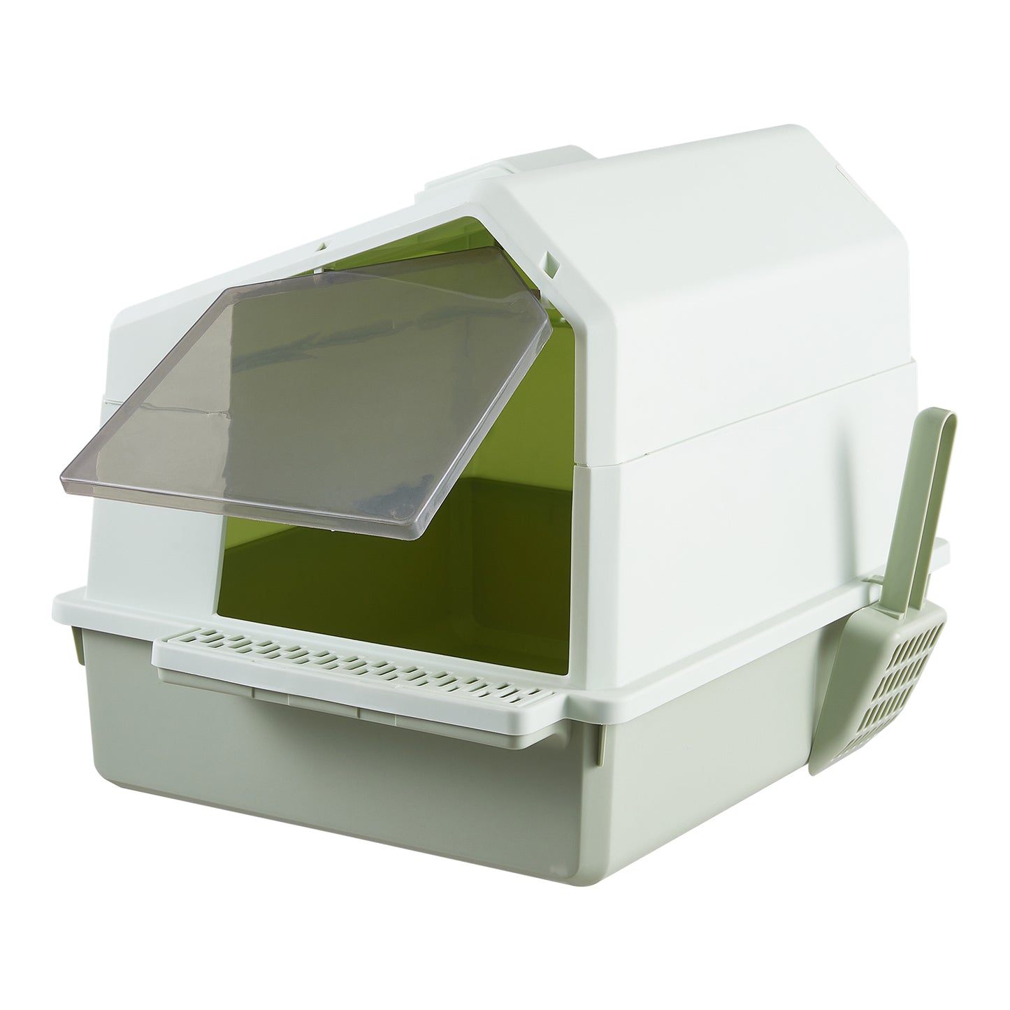 Foldable Enclosed Cat Litter Box with Air Filter – Privacy & Easy Clean Design for Cats