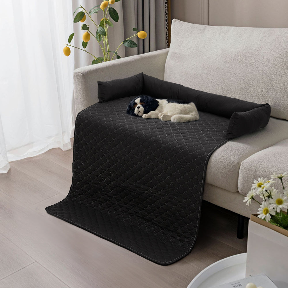 Waterproof Pet Sofa Protector Bed with Pillow –  Furniture Cover for Dogs & Cats