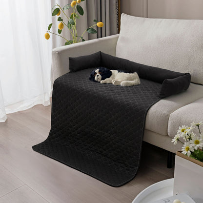 Waterproof Pet Sofa Protector Bed with Pillow –  Furniture Cover for Dogs & Cats