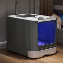 Large Foldable Cat Litter Box – Multi-Mode with UV Sterilization and Odour Control