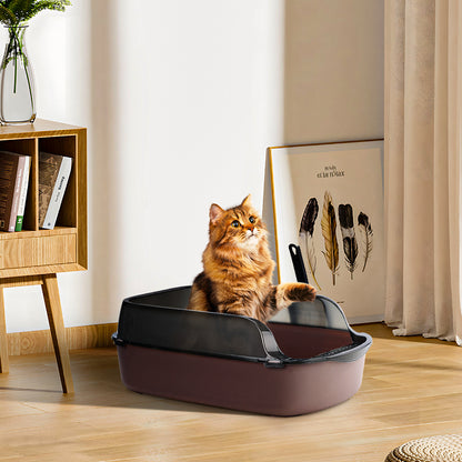 Large Anti-Splashing Detachable Cat Litter Box - Spacious & Easy to Clean