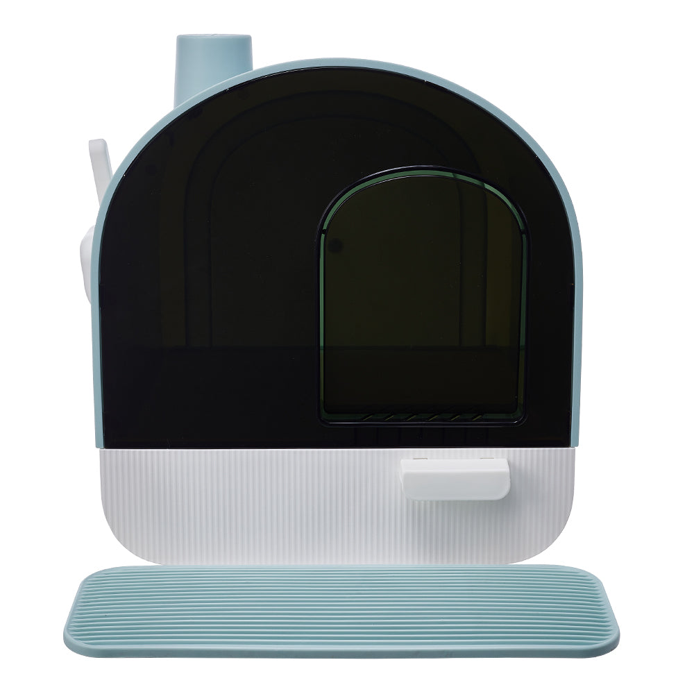 Large Enclosed Cat Litter Box with Deodorizer – Leak-Proof, Anti-Tracking, and Splash-Proof Design for Cats