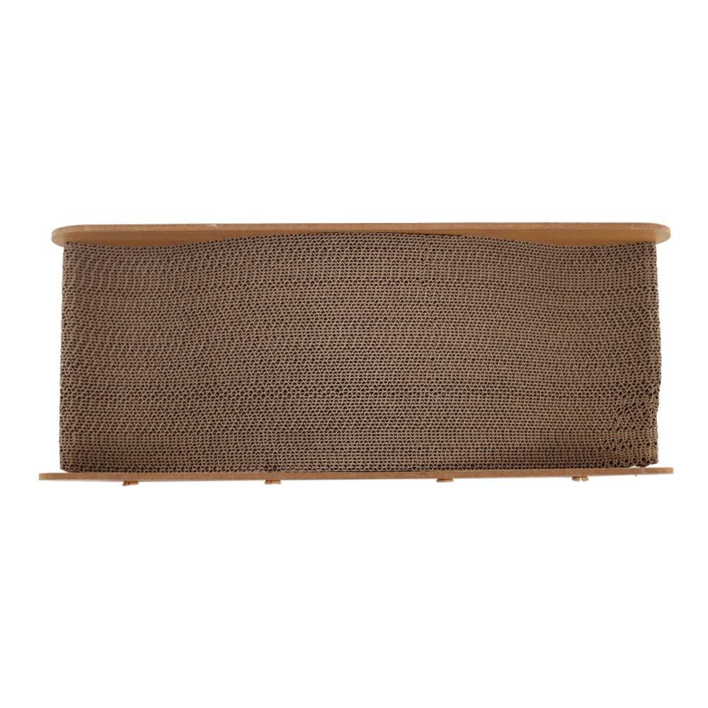 Extra-Large Corrugated Cat Scratcher and Lounger – Curved Resting Bed for Indoor Cats