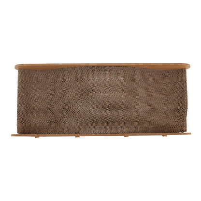 Extra-Large Corrugated Cat Scratcher and Lounger – Curved Resting Bed for Indoor Cats