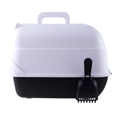 Large Enclosed Cat Litter Box with UV Disinfection Light – Odor Control and Easy-Clean Design