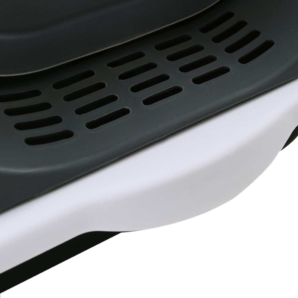 Detachable Cat Litter Box with Built-in UV Sterilizer Lamp and Two-Way Access