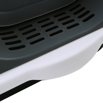 Detachable Cat Litter Box with Built-in UV Sterilizer Lamp and Two-Way Access