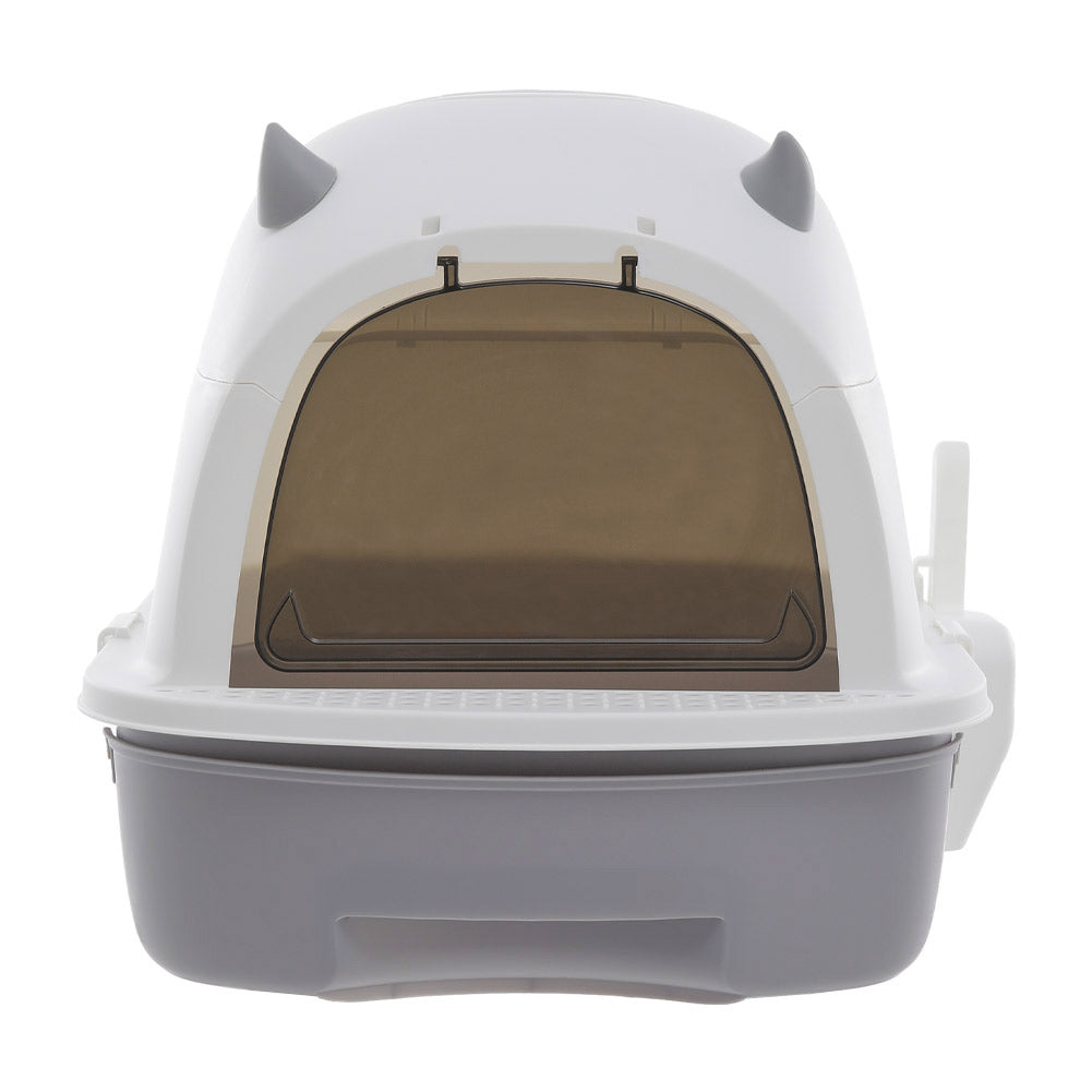 Little Devil Design Enclosed Cat Litter Box – Privacy, Easy Access, and Mess-Free