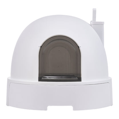 Large Enclosed Cat Litter Box with Bidirectional Doors – Multi-Cat, Odor-Control, Easy-Clean Design