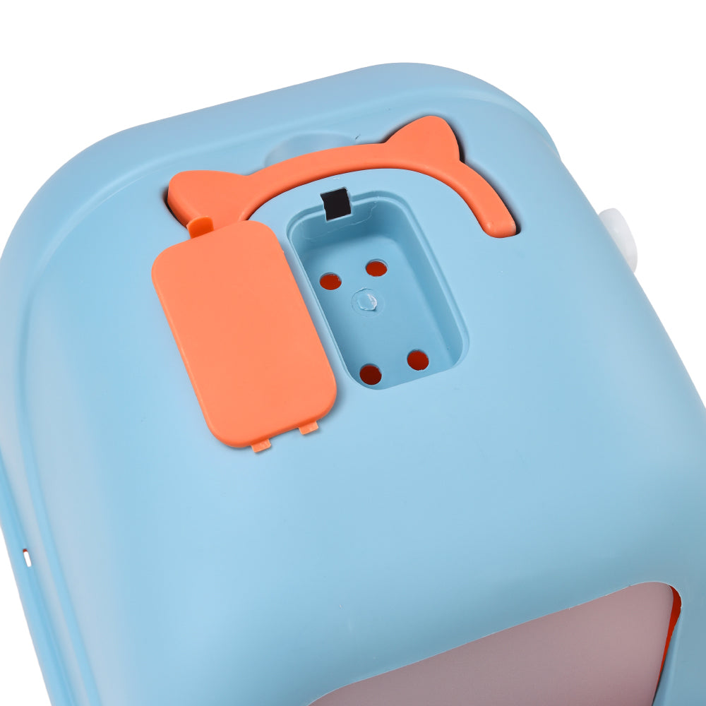 Durable Flip-Top Cat Litter Box with Odour Control & Scoop