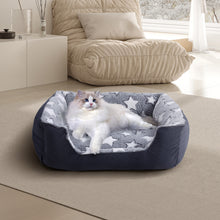 Soft Plush Non-Slip Washable Pet Sleeping Bed with Raised Sides