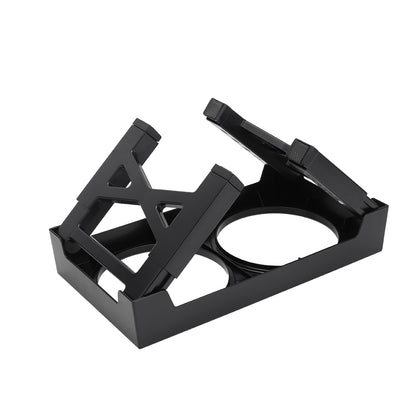 Adjustable Elevated Pet Feeder with Dual Stainless Steel Bowls and Foldable Stand