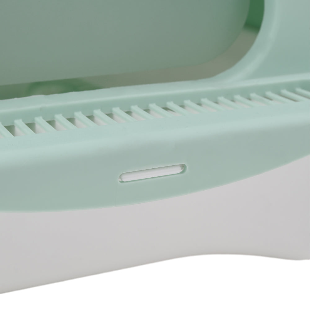 Durable Flip-Top Cat Litter Box with Odour Control & Scoop