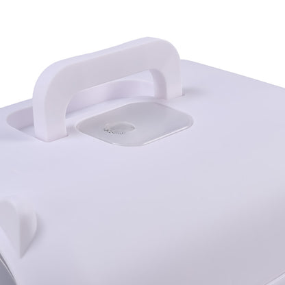 Detachable Cat Litter Box with Deodorising Compartment – Grey & White, Easy-to-Clean Design