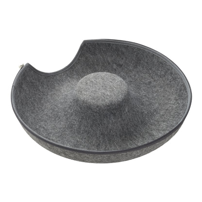 3-in-1 Felt Cat Tunnel Bed – Cozy Play Tunnel & Resting Space for Cats