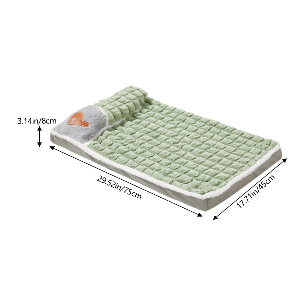 Washable Pet Bed – Soft Faux Fur Sleeping Cushion Mat for Puppy & Cat