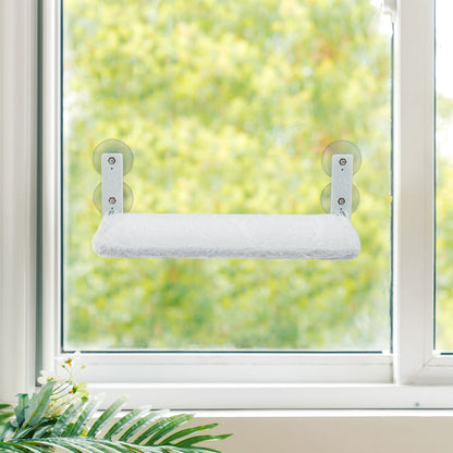 Cat Window Hammock Seat with Strong Suction and Foldable Steel Frame – Cozy Sunbathing Perch for Indoor Use