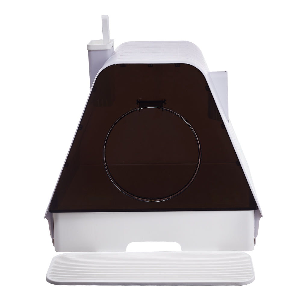 Large Enclosed Cat Litter Box with Bamboo Charcoal Deodorizer – Multi-Cat, Odor-Control, Anti-Tracking Design