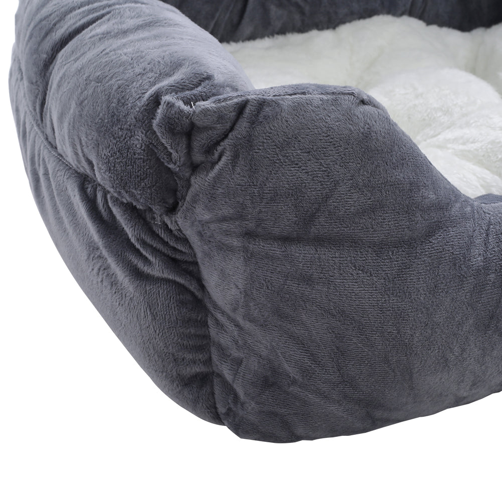 Dog Car Seat Bed for Small to Medium Pets – Travel Booster with Adjustable Strap & Storage Pockets