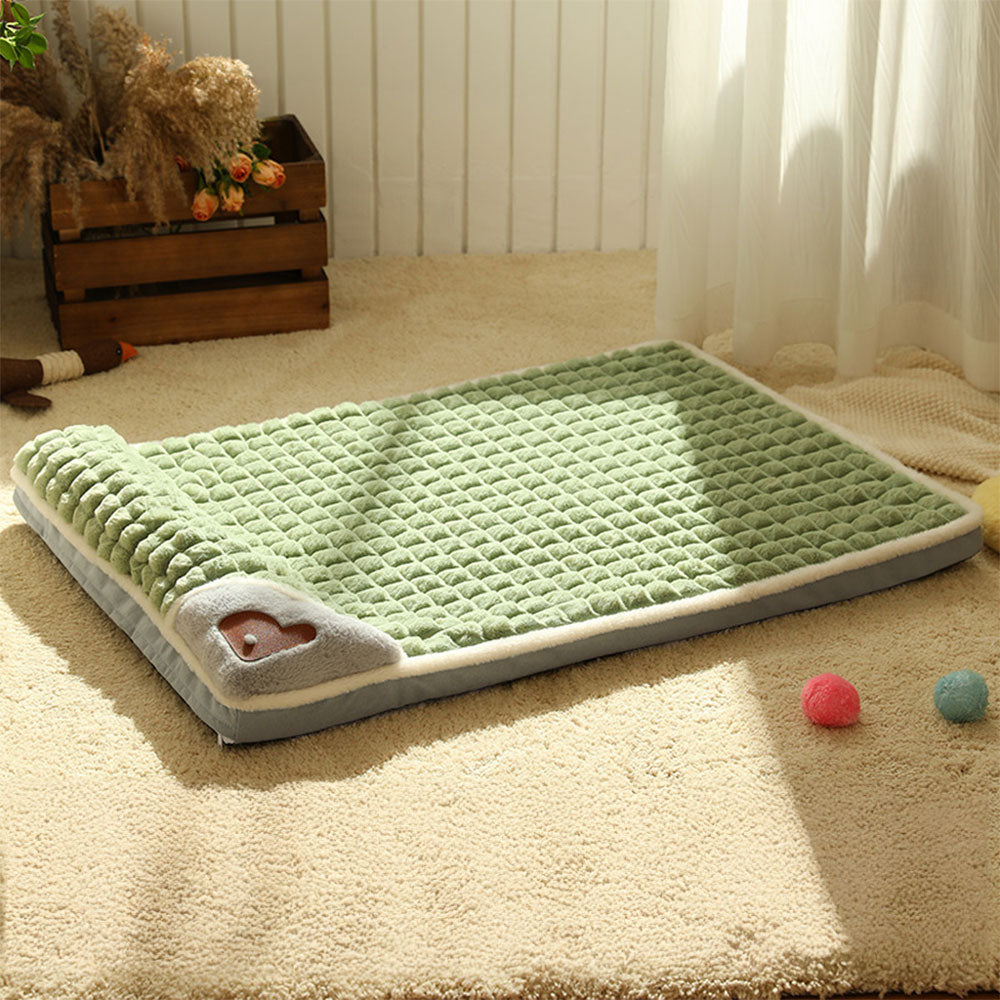 Washable Pet Bed – Soft Faux Fur Sleeping Cushion Mat for Puppy & Cat