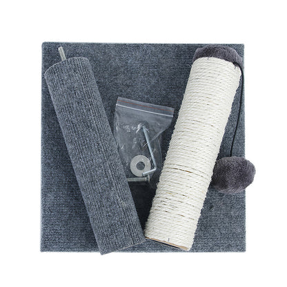 Natural Sisal Cat Scratching Post with Hanging Ball – Stable Base & Fun Design for Indoor Cats