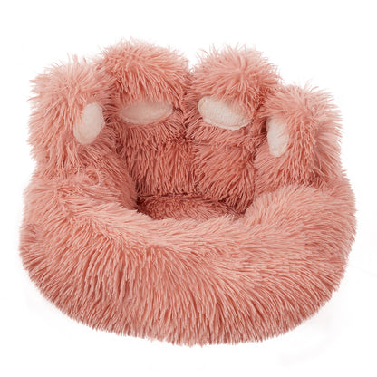 Soft Plush Pet Bed – Cozy & Comfortable with Non-Slip Bottom