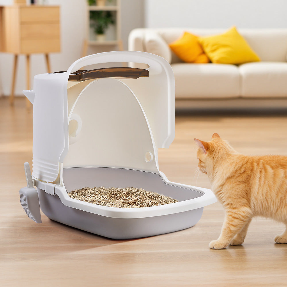 Detachable Cat Litter Box with Cat Ear Design – Privacy, Odor Control, and Easy-Clean Solution