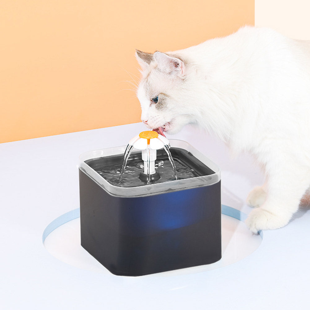 2L Pet Water Fountain with LED Lights – Quiet & Stylish Hydration Solution for Pets