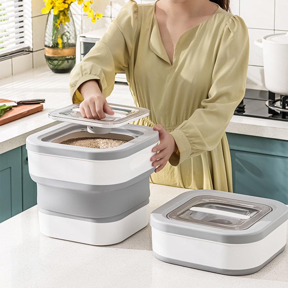 Collapsible Food Storage Container – Portable, Space-Saving Solution with Triple-Seal Freshness Protection