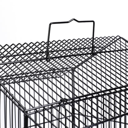 Large Metal Bird Cage with Swing, Perches, and Feeding Stations – Ideal for Small to Medium Pet Birds