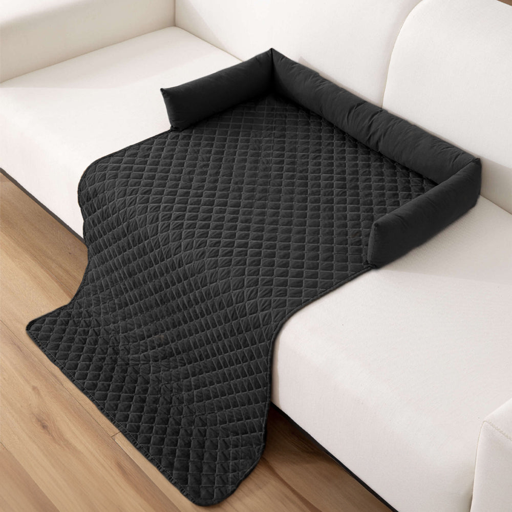 Waterproof Pet Sofa Protector Bed with Pillow –  Furniture Cover for Dogs & Cats