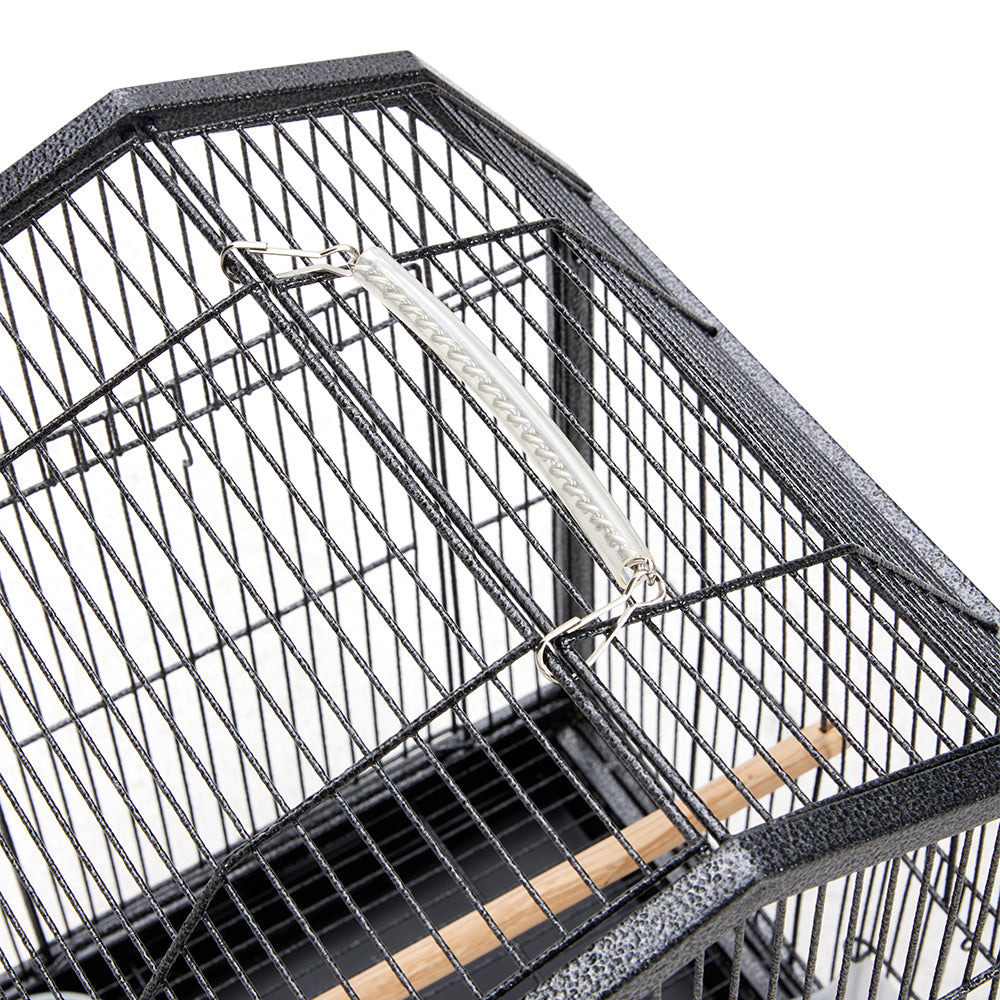 Portable Metal Bird Cage with Anti-Spill Feeders – Safe and Comfortable Home for Birds