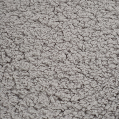 Light Grey Anti-Slip Pet Bed with Plush Interior & Removable Cover