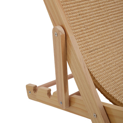 Pets Mood Sisal Cat Recliner Bed – Adjustable & Foldable Cat Scratching Lounge for Sunbathing and Resting