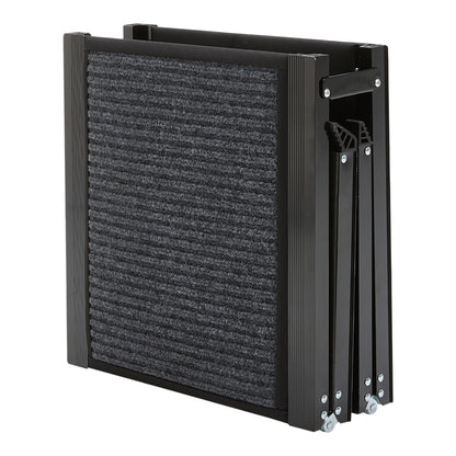 Outdoor Foldable Metal Dog Ramp – Non-Slip Pet Ladder for Cars, Trucks, and SUVs