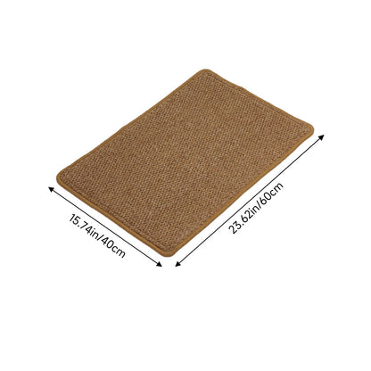 Non-Slip Pseudo-Sisal Cat Scratching Mat – Versatile Floor Protector and Play Pad for Pets