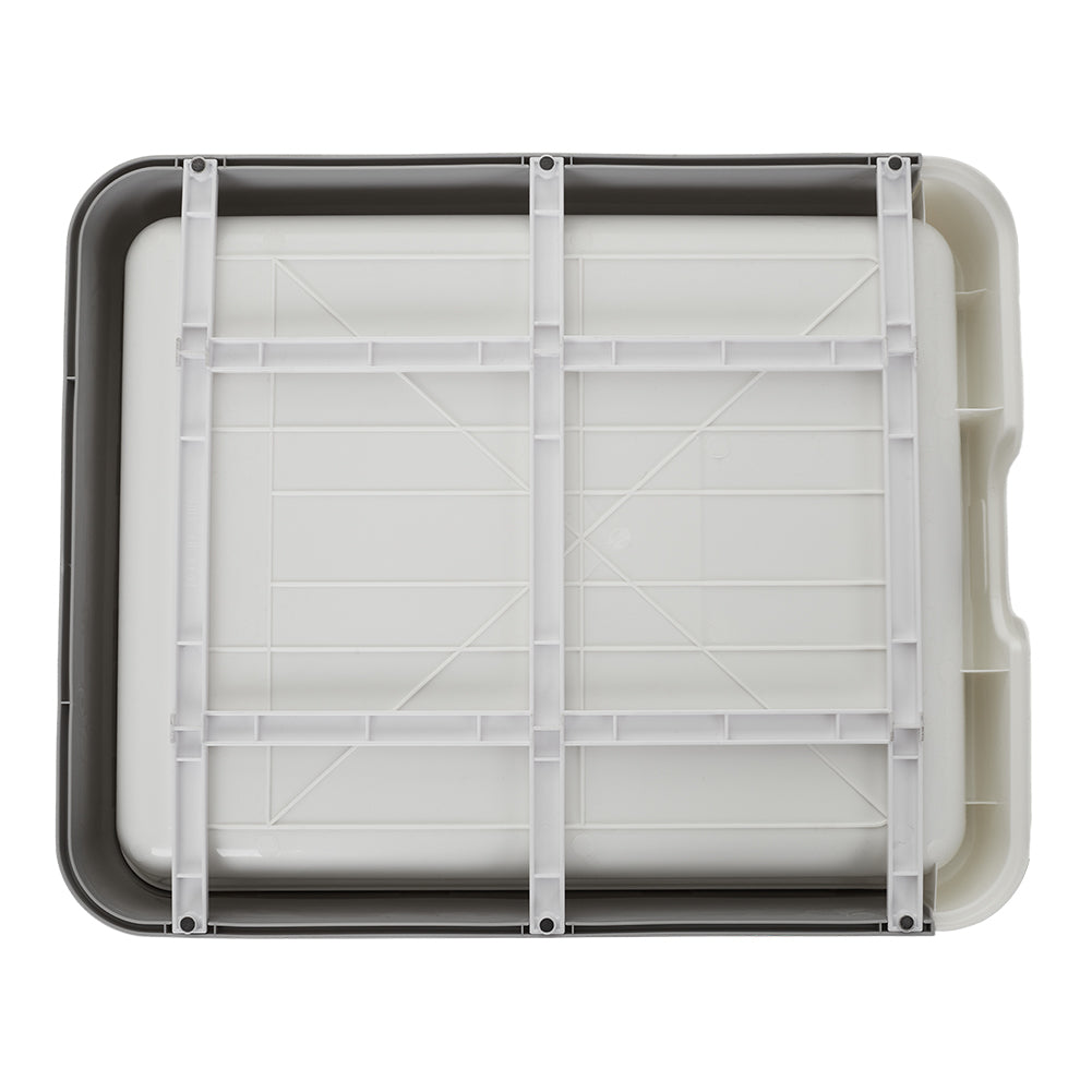 Hooded Cat Litter Box with Odour Control and Top Entry Design