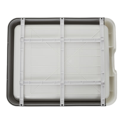 Hooded Cat Litter Box with Odour Control and Top Entry Design